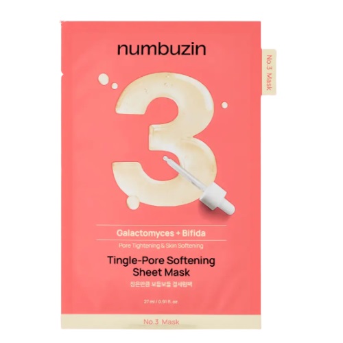 numbuzin No.3 Tingle Pore Softening Sheet Mask 10pcs