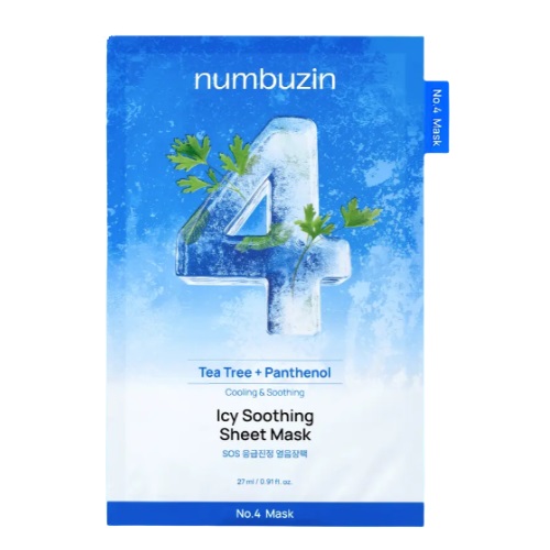 numbuzin No.4 Icy Soothing Sheet Mask 10pcs