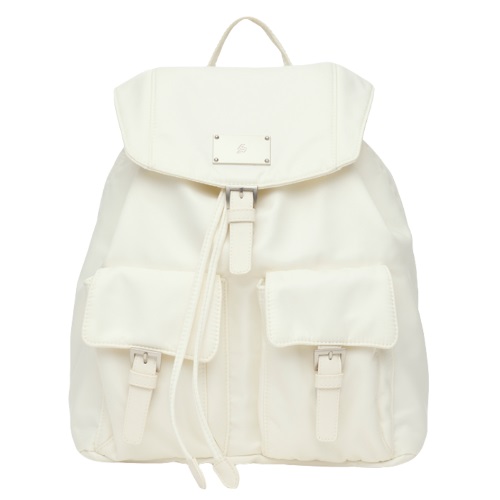 [musinsa] SALBOL SYMBOL NYLON BACKPACK [IVORY]