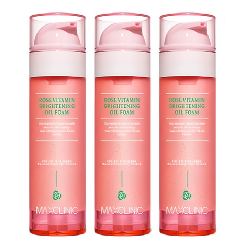 MAXCLINIC Rose Vitamin Brightening Oil Foam 100g x3EA