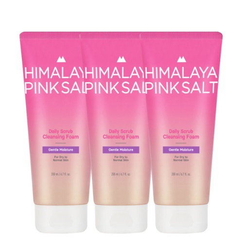 VEILMENT Himalaya Pinksalt Daily Scrub Cleansing Foam 200ml [Moisture] x 3EA 