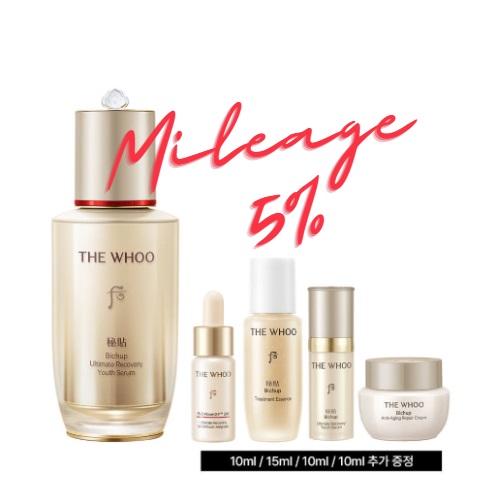 [Mileage 5%] The Whoo Bichup Ultimate Recovery Youth Serum 50ml set