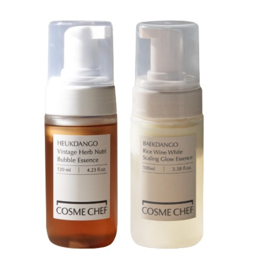 Cosme Chef HEUKDANGO Vintage Herb Nutri Bubble Essence 120ml+Rice wine white Scaling Glow essence 120ml