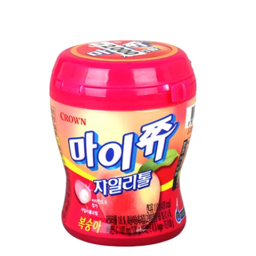 [DAISO] CROWN MyChew Xylitol Peach 110g