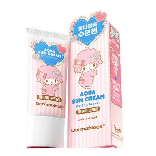 [DAISO] Dermablock Aqua Sun Cream SPF50+/PA++++35ml (My Sweet Piano)