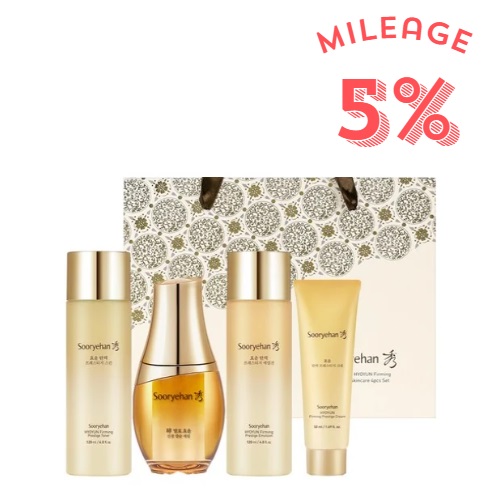 [Mileage 5%] Sooryehan Hyoyun Firming Prestige 4items Set 
