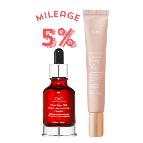 [Mileage 5%] SNskin CMC Plant Stem Cell Perfect Anti-Wrinkle Essence 30ml + Eye Cream 20ml