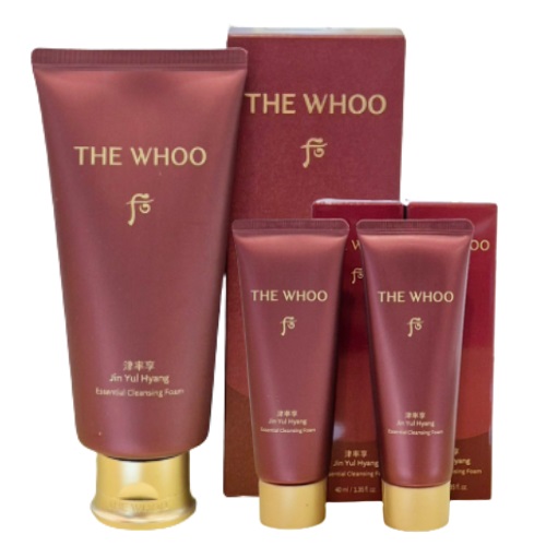 The Whoo Jinyulhyang Essential Cleansing Foam 180ml +Gift set