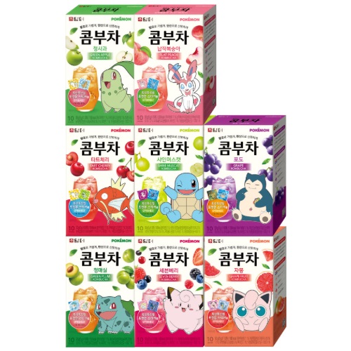 Damtuh Pokemon Kombucha 10sticks x8  MIX (80T) NEW!