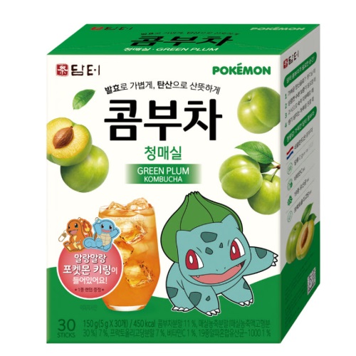 Damtuh Pokemon Kombucha Green Plum 5g x 30T