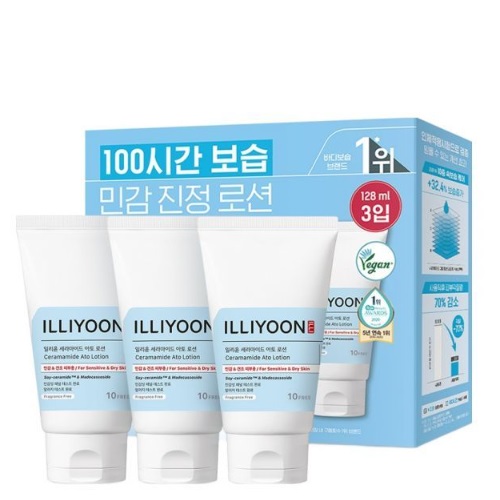 [S] ILLIYOON Ceramide Ato Loton 128ml *3EA Travel Set