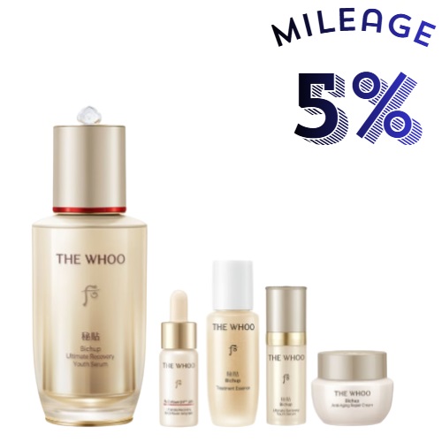 [Mileage 5%] The Whoo Bichup Ultimate Recovery Youth Serum 50ml set