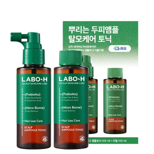 LABO-H Scalp Strengthening Clinic Ampoule Tonic Hair Loss Care 100ML(+100ml Refill)