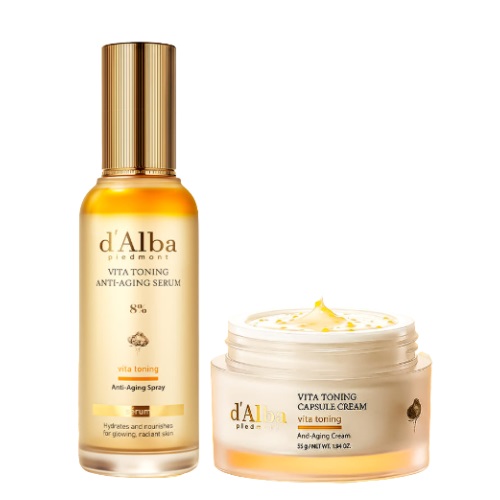  d'Alba Vita Toning Capsule Cream 55g + Serum 70ml