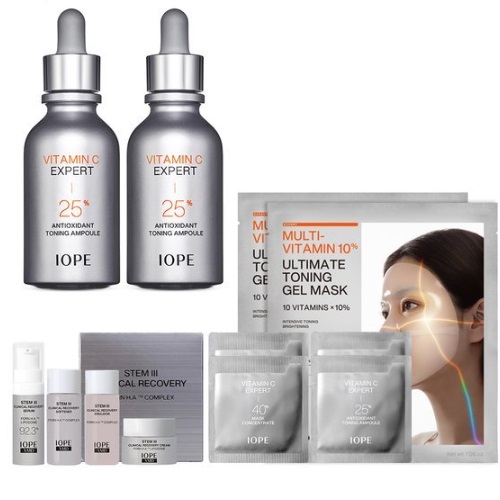 IOPE Vitamin C Expert 25% Antioxidant Toning Ampoule 23ml *2ea (+Gift) 