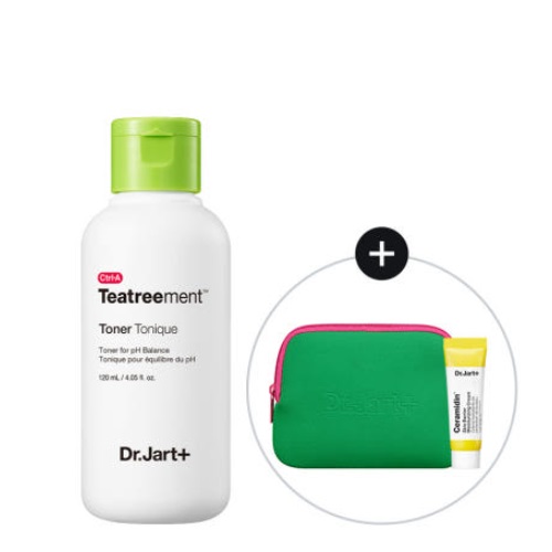 [TK Only] Dr.Jart+ Ctrl-A Teatreement Toner 120ml (+Pouch/Ceramidin Cream 7ml)