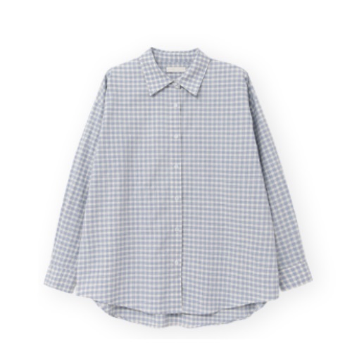 wconcept Dive overfit shirt (blue check)