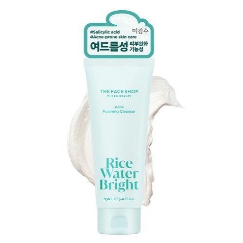 THE FACE SHOP Rice Water Bright Acne Foaming Cleanser 150ml