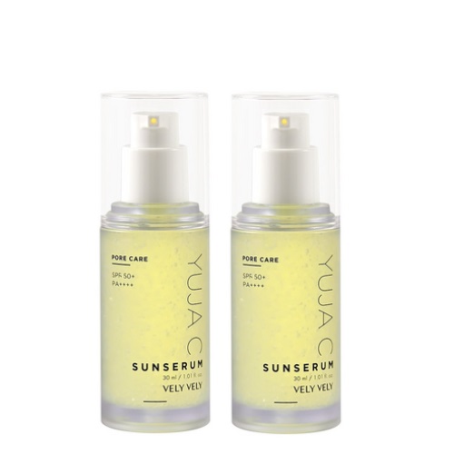 VELY VELY Pore Care Yuja C Sun Serum SPF50+PA++++ 30mL+30mL