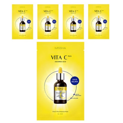 MISSHA Vita C Plus Ampoule Mask 27g  x 5 sheets