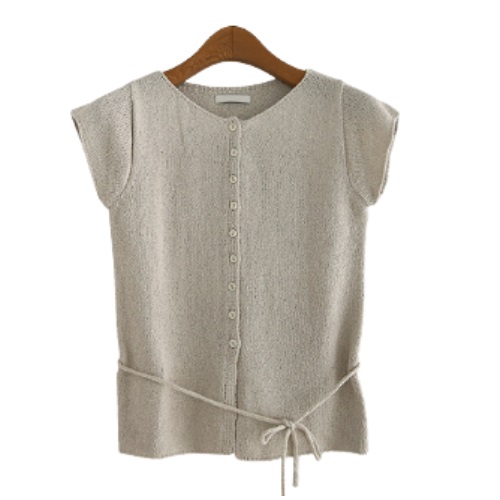 alittlebeat rave string knit #LIGHT BEIGE