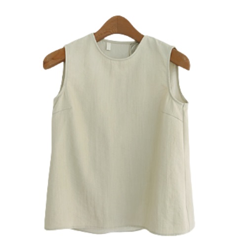 alittlebeat brick sleeveless bl #Light Khaki