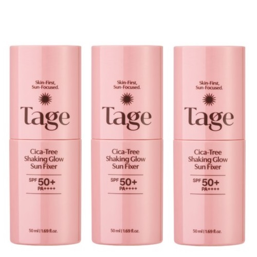 TAGE Cica-Tree Shaking Glow Sun Fixer SPF50+PA++++ 50ml x 3ea