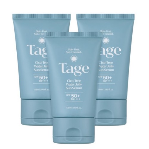 TAGE Cica-Tree Water Jelly Sun Serum SPF50+PA++++ 50ml x 3ea