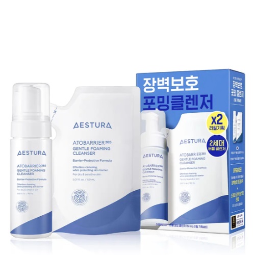 AESTURA Atobarrier 365 Gentle Foaming Cleanser 150ml+Refill 150ml