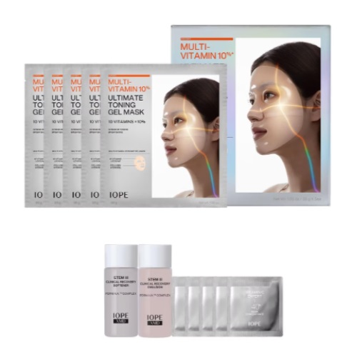 IOPE Multi-Vitamin 10% Ultimate Toning Gel Mask 30g x 5ea (+Gift)