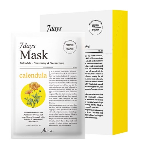 Ariul 7 Days Mask Sheet Calendula+P_10 sheets