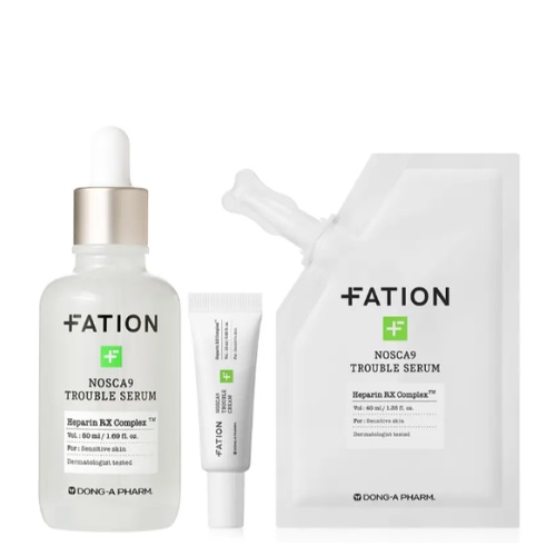 FATION Nosca9 Trouble Serum 50ml Refill Set (+Refill 40ml+Cream 10ml)