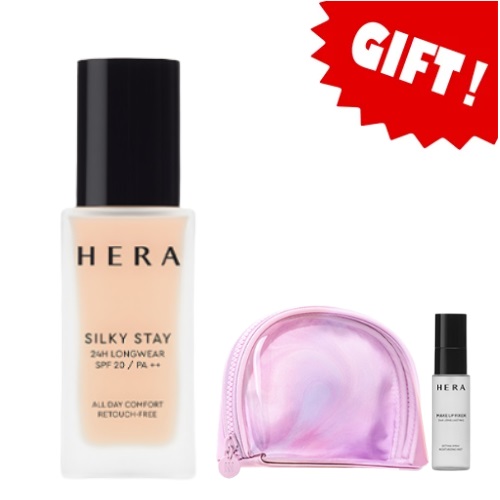 HERA Silky Stay 24H Longwear Foundation SPF20/PA++30g (+Gift)