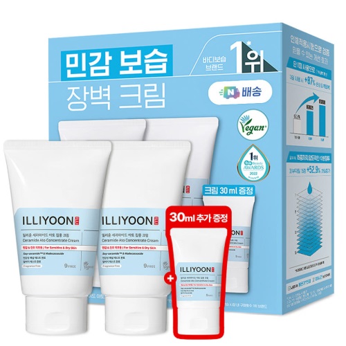 ILLIYOON Ceramide Ato Concentrate Cream 200ml+200ml+30ml 