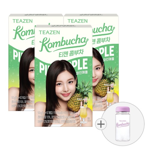 TEAZEN Kombucha Pineapple 10sticks *3boxs (including bottle)