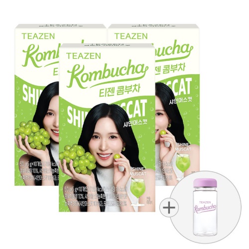 TEAZEN Kombucha Shine Muscat 10sticks*3boxs (including bottle)