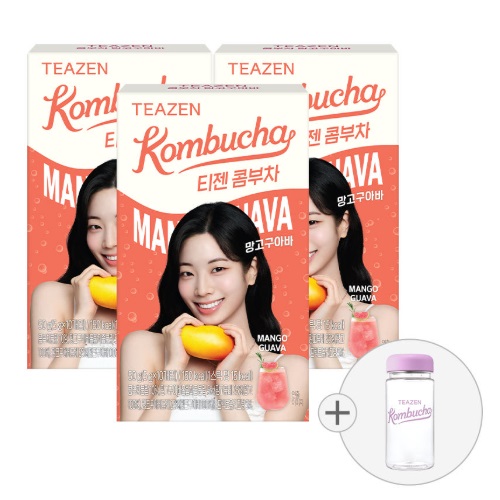 TEAZEN Kombucha Mango Guava 10stick*3boxs (including bottle)