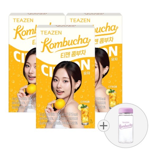 TEAZEN Kombucha CITRON 10sticks*3boxs (including bottle)