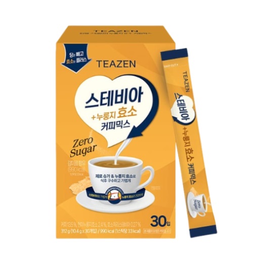 TEAZEN Stevia Nurungji Enzyme Coffee Mix 10.4g x 30 sticks