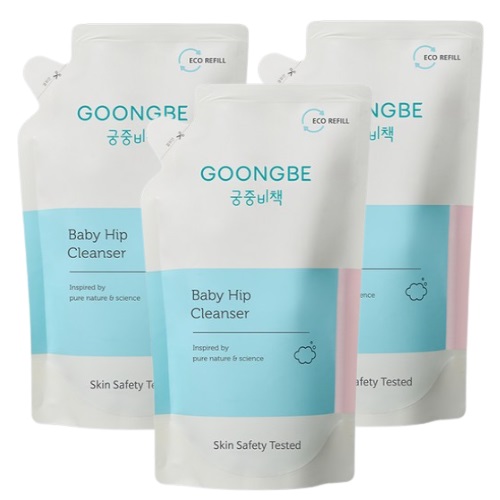 GOONGBE Baby Hip Cleanser Refill,250ml x 3ea