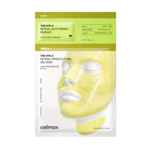 Celimax The Vita-A Retinal Shot Tightening 2-Step Gel Mask 39.5g x 4 sheets