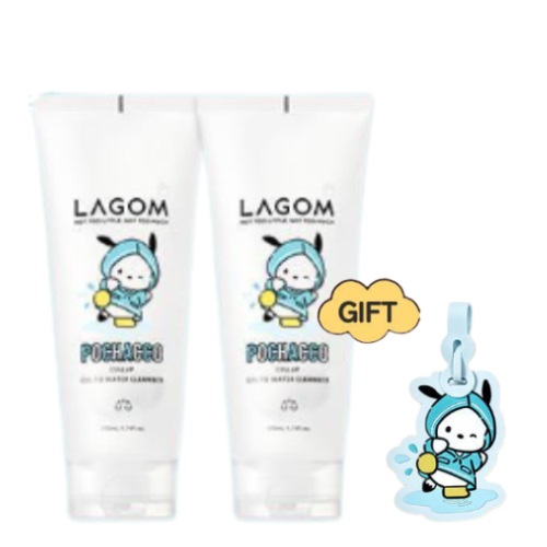 LAGOM Cellup Gel To Water Cleanser 170ml x 2ea (+Pochacco Luggage Tag)