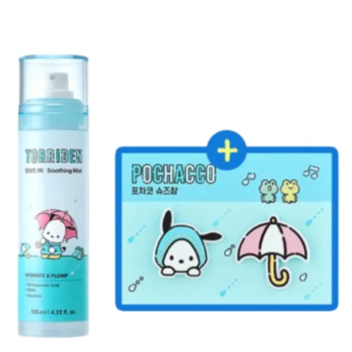 Torriden Dive In Low Molecular Hyaluronic Acid Soothing Mist 125ml (+POCHACCO Shoes Charm 2ea)