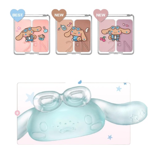 2aN Dual Cheek  [Sanrio EDITION]  (+cinnamoroll Stress Ball)