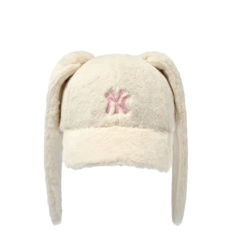 MLB Bunny Colorful Fur Unstructured BallCap [#Cream]