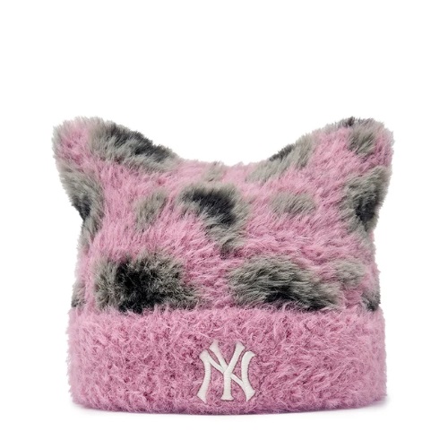 MLB Leopard Meowing Beanie [#Lavender]