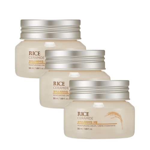 THE FACE SHOP Rice & Ceramide Moisturizing Cream 50ml x 3ea