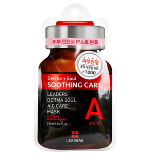 [DAISO] LEADERS Derma Soul A.C Care Mask 25ml