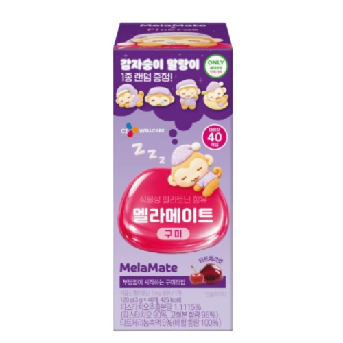 MelaMate Tart Cherry Extract 40 Gummies (+Gamja Soongi Random Figure) [OY Edition]