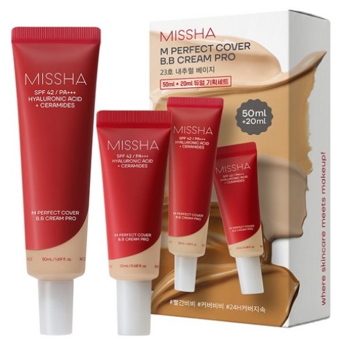 MISSHA M Perfect Cover B.B Cream Pro DUO SPF42PA++++ 20ml+50ml Set